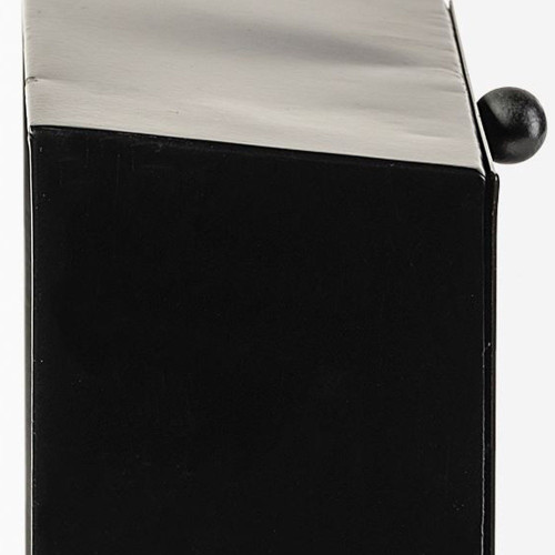 11" Black Fabric Table Clock