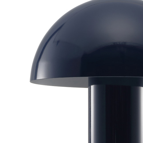 11" Blue Novelty USB Table Lamp With Globe Shade