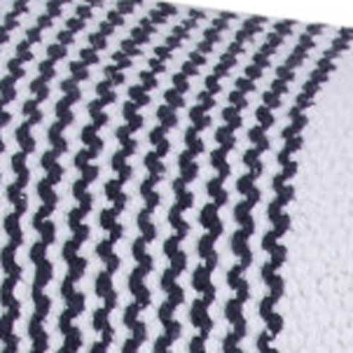 20" Blue And White Beach Striped Cotton Throw Pillow Cover