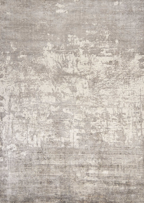 8' X 11' Beige And Ivory Abstract Hand Loomed Area Rug