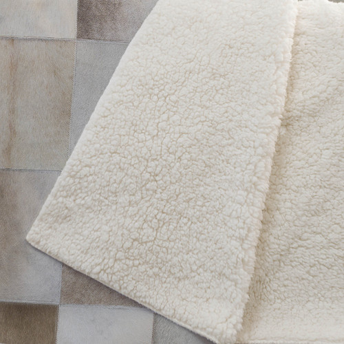 50" X 70" Taupe Ivory And Beige Animal Print Microfiber Plush Throw Blanket
