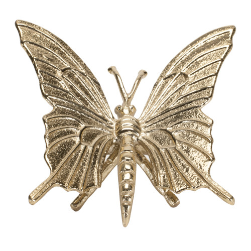 Set of Two Gold Aluminum Tabletop Sculpture