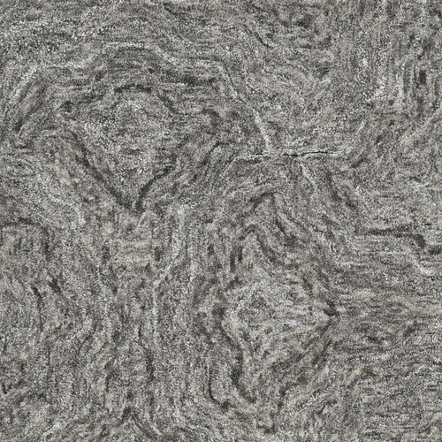 9' X 12' Gray And Dark Gray Wool Abstract Hand Tufted Area Rug