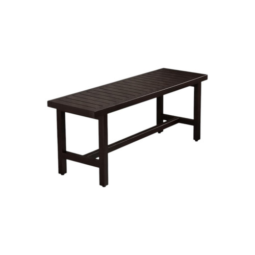 18" X 48" Brown Teak Rectangular Shower Bench