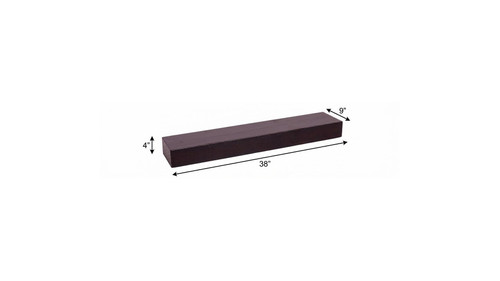 38" Brown Wood Wall Mounted Bathroom Shelves