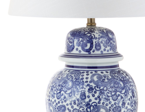 30" Gold Novelty Table Lamp With Drum Shade