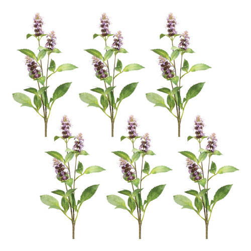 Set of Six 30" Purple Artificial