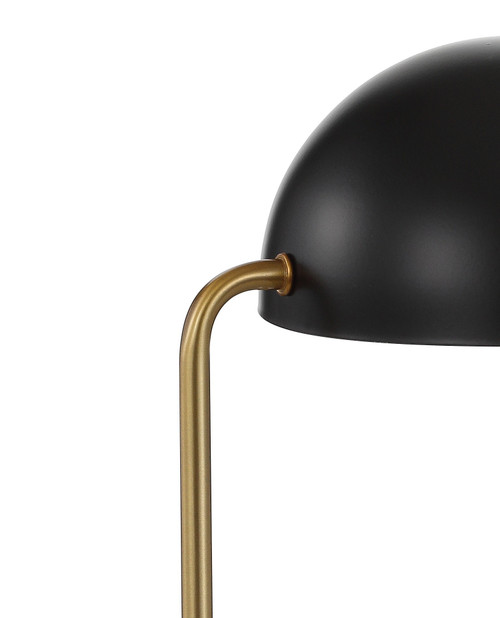 14" White Novelty Table Lamp With Novelty Shade