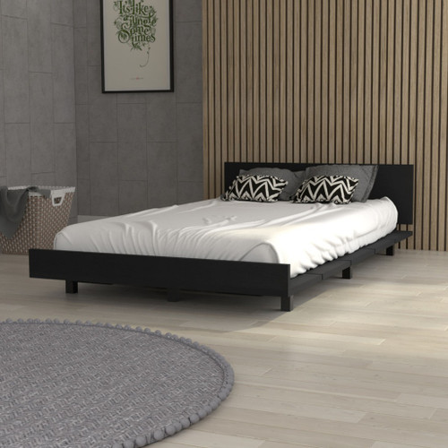 Black Wood Twin Bed Frame