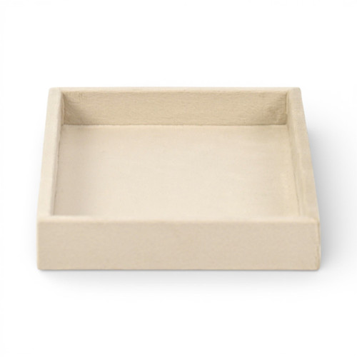 9" Cream Handmade Trinket Tray