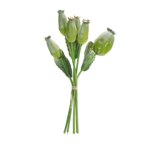 Set of Six 10" Green Artificial