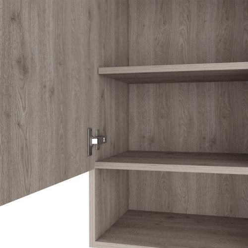 16" Light Gray Wood Wall Mounted Single Door Medicine Cabinet