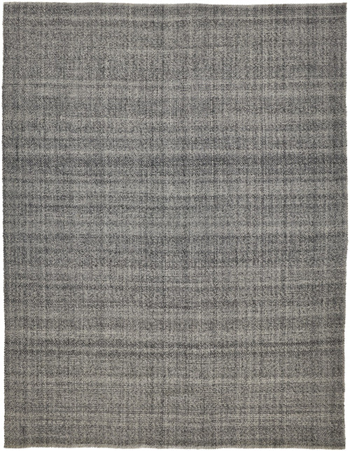 12' X 15' Gray And Ivory Hand Woven Area Rug