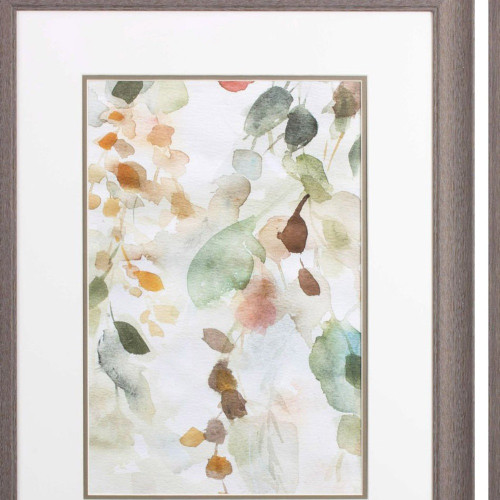 Set Of Two Cascading Nature Brown Framed Print Wall Art