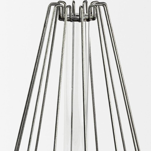 12" Gray Glass Glass Tube