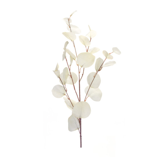 Set of Six 34" White Artificial Eucalyptus Tree