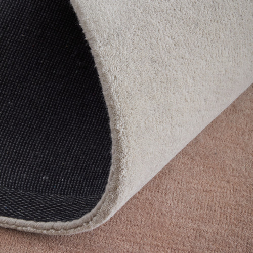 8' X 10' Pink And Ivory Ombre Hand Tufted Area Rug