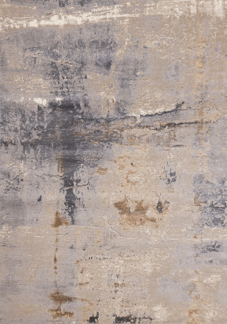 Taupe Abstract Area Rug