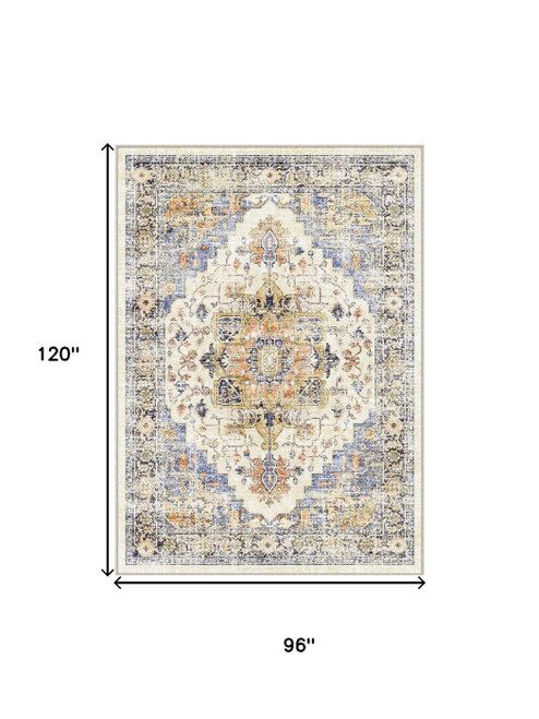 Medallion Washable Area Rug