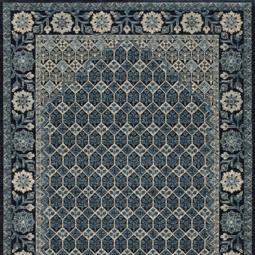 8' X 11' Ivory Oriental Area Rug With Fringe