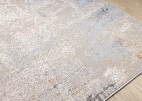 Taupe Abstract Area Rug