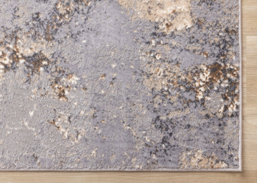 Taupe Abstract Area Rug