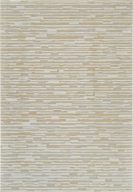 8' X 11' Beige and Brown Abstract Distressed Area Rug