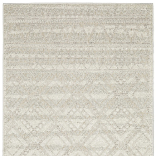 10' X 13' Beige And Ivory Tribal Area Rug