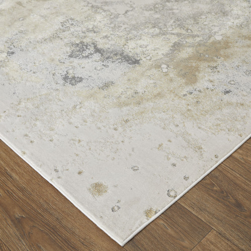 4' X 6' Gray Abstract Area Rug
