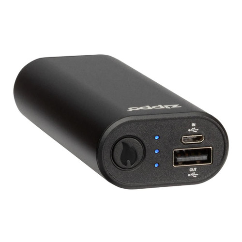 Zippo HeatBank 6 Rechargeable Hand Warmer (Black Finish)