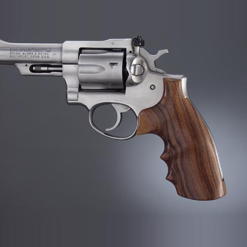 Hogue Ruger Security Six Smooth Pau Ferro Wood Grips with Finger Grooves