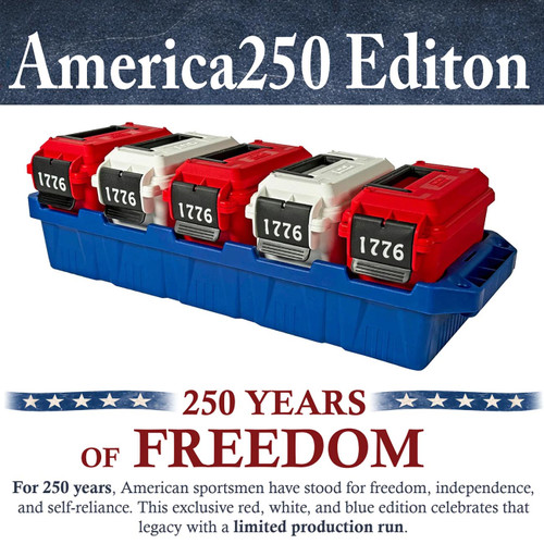 MTM 1776 - 250th LIMITED EDITION Multi-Can Ammo Crate with (5) Ammo Cans