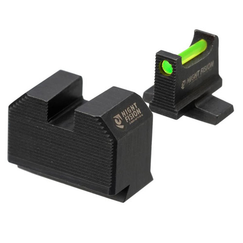 Night Fision Optic Height Fiber Optic Sight Set for Smith & Wesson M&P 2.0 Green Front/Blank Rear