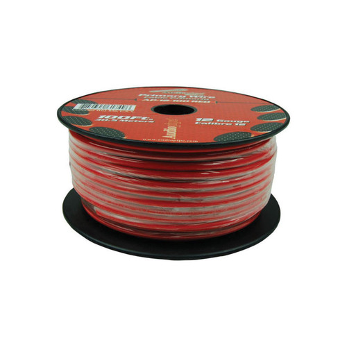 Audiopipe Primary Wire 12-Gauge 100 Foot Spool - Red