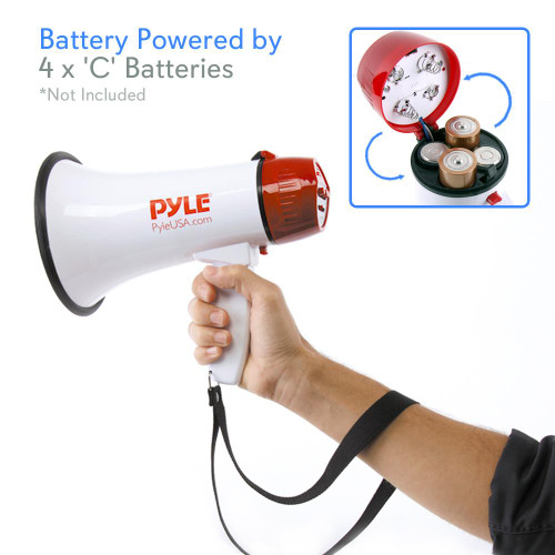 Pyle Pro Megaphone with Siren/Talk/LED light