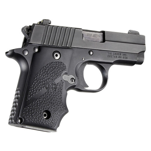 Hogue Sig Sauer P238 OverMolded Rubber Grip with Finger Grooves (Black)