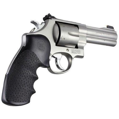 Hogue Round Butt Rubber Monogrip for S&W N-Frame Revolvers (Black)
