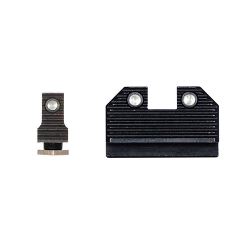 Night Fision Optics-Ready Stealth Series for Glock 42/43/43X/43X MOS Black Front Ring/Black Rear