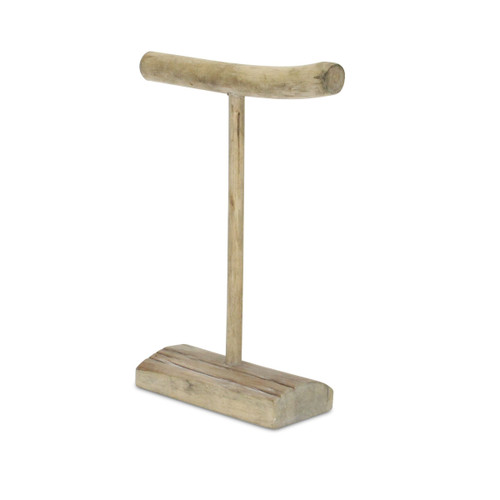 12" Brown Drift Wood Decorative Jewelry Holder