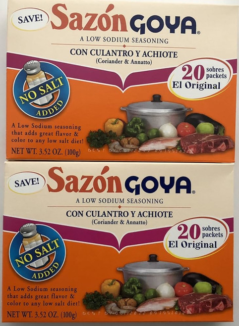 GOYA SAZON CULANTRO Y ACHIOTE LOW SOD 