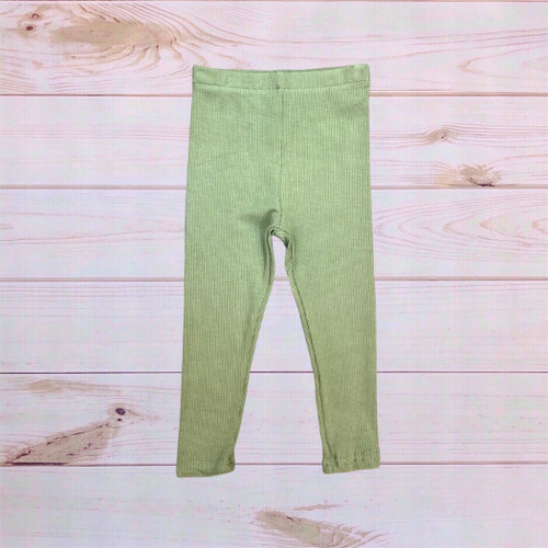 Ribbed Leggings (Olive) - 6