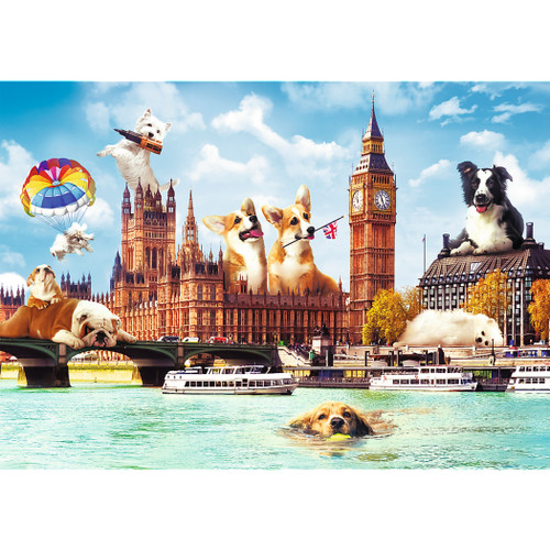 Jigsaw Puzzles - "1000 Funny Cities" - Dogs in London