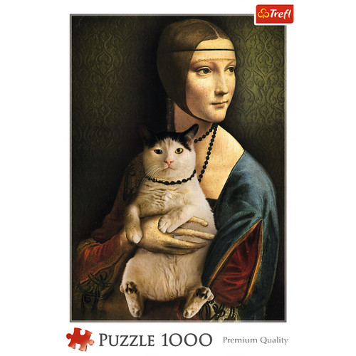 Jigsaw Puzzles - "1000" - Lady with a cat