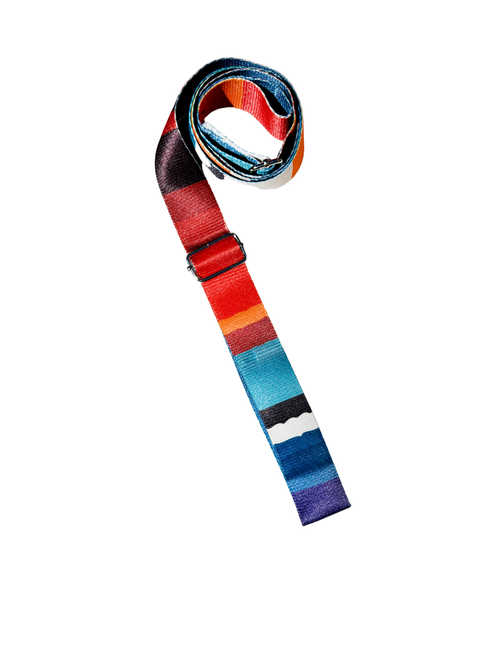 Elk Meadow Yoga Strap  Rainbow Stretching Strap w/ Metal Buckles