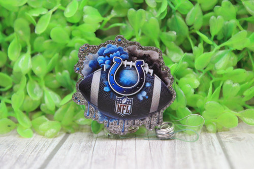 Colts Football Badge/ID Holder Reel