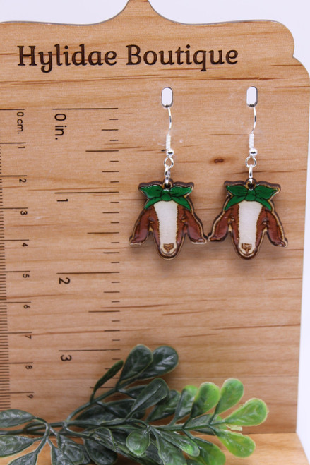 Goat with Headband || Dangle Earrings