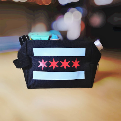 Chicago Flag Shaving/Miscellaenous Bag