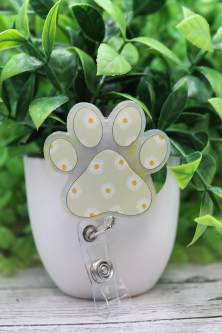 Daily Paw Print Badge Reel