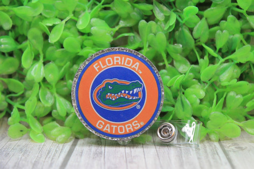 Florida Gator Football Circle Badge/ID Holder Reel