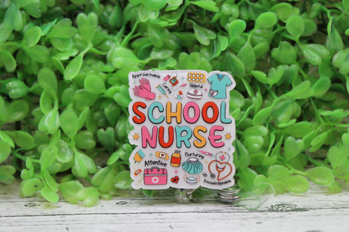 School Nurse Badge Reel